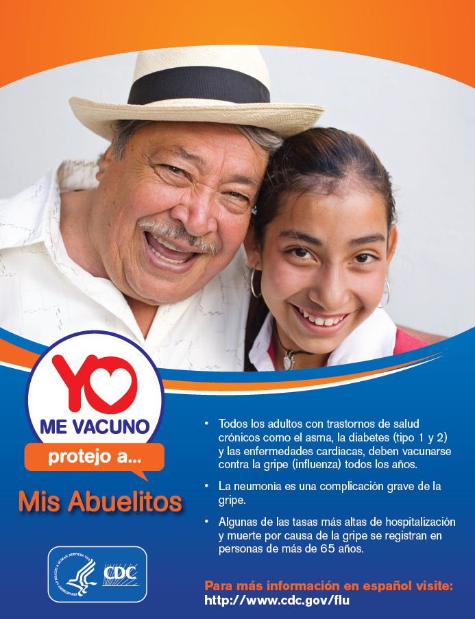 ADULTS 65+: Yo Me Vacuno Protejo a Mis Abuelitos (Spanish only)